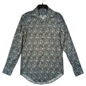 Madison Slim Fit Dynamic Cooling Dress Shirt Men's SMALL 14-14.5 32/33  Floral